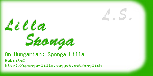 lilla sponga business card